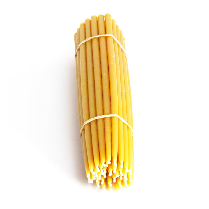 15 lb - (675-825 candles) - 11" Beeswax Candles - 1/4" Base (#1 Thin)