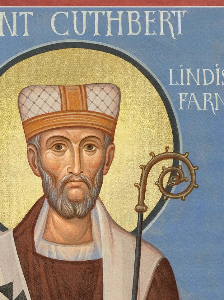 St. Cuthbert of Lindisfarne - Alternative Icon Print