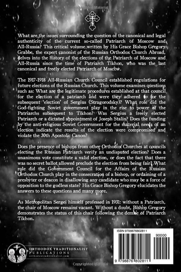 The Canonical & Legal Position of the Moscow Patriarchate