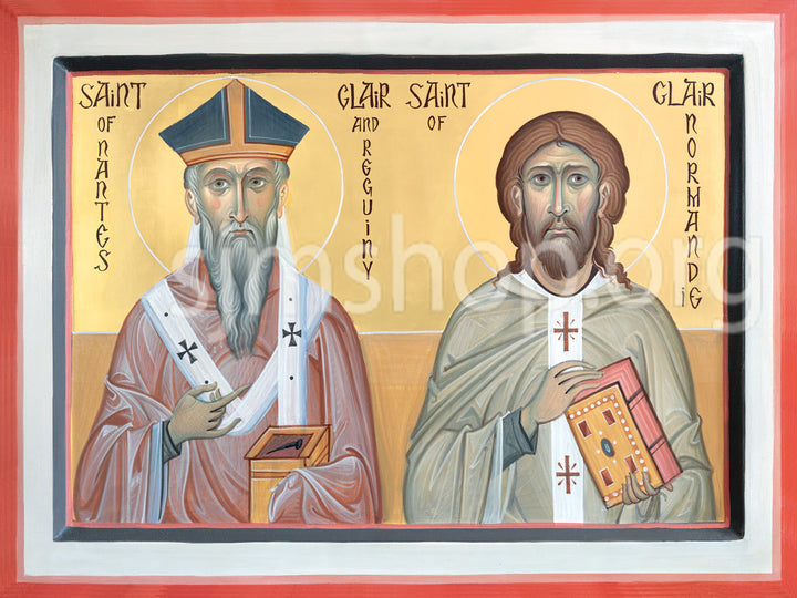 Ss. Clair of Nantes & Clair of Normandy - Icon Print