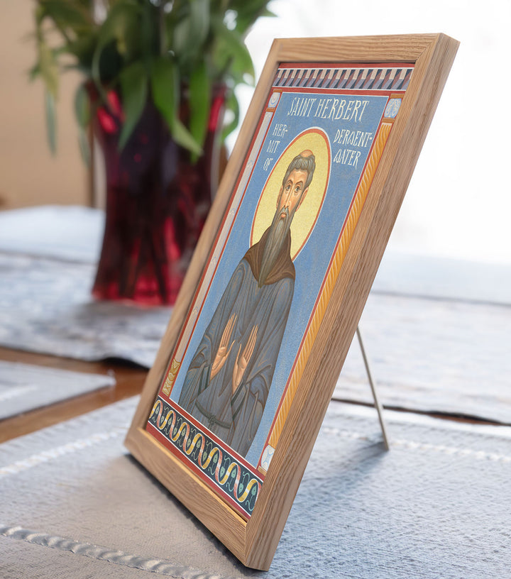 St. Herbert - Icon Print