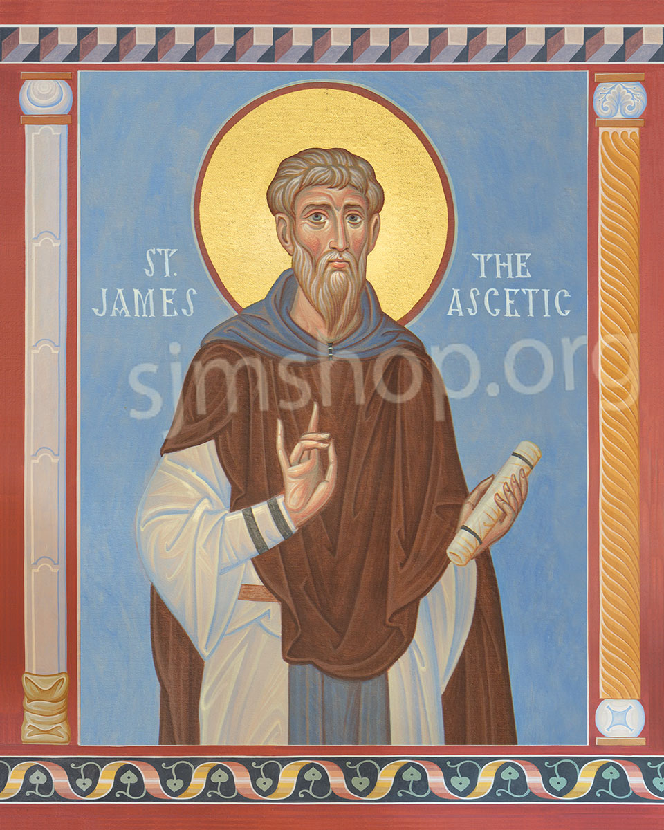 St. James the Ascetic - Icon Print