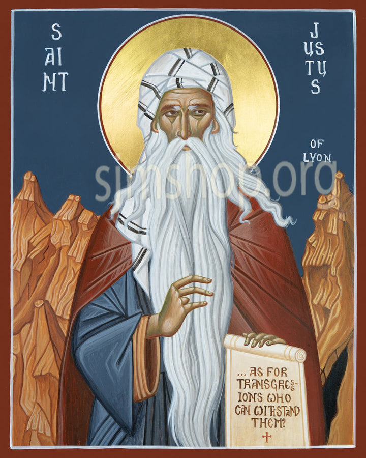 St. Justus of Lyon - Icon Print
