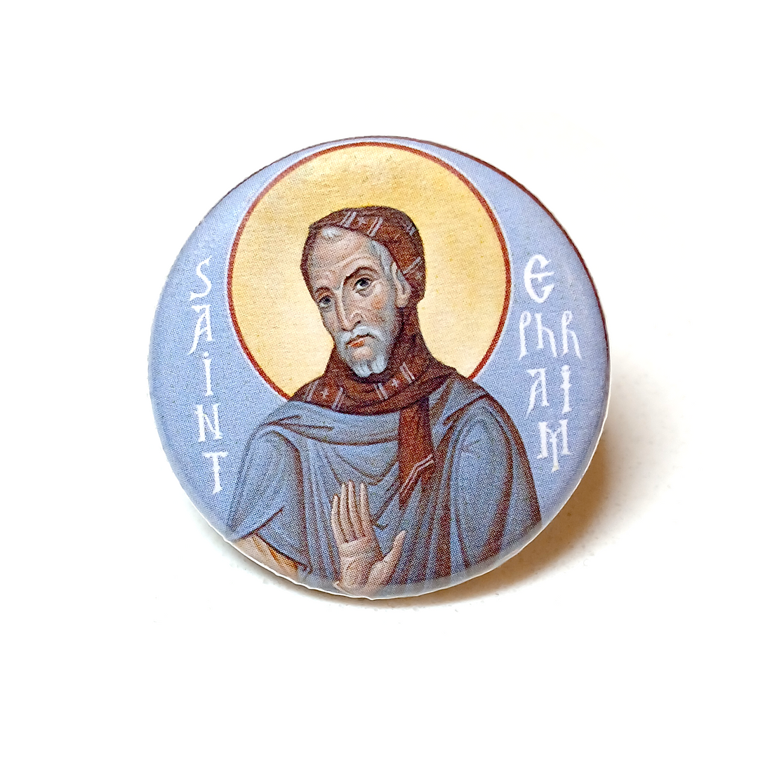 St. Ephraim the Syrian - Icon Button