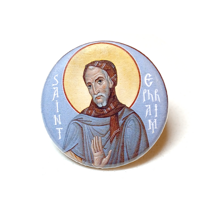 St. Ephraim the Syrian - Icon Button