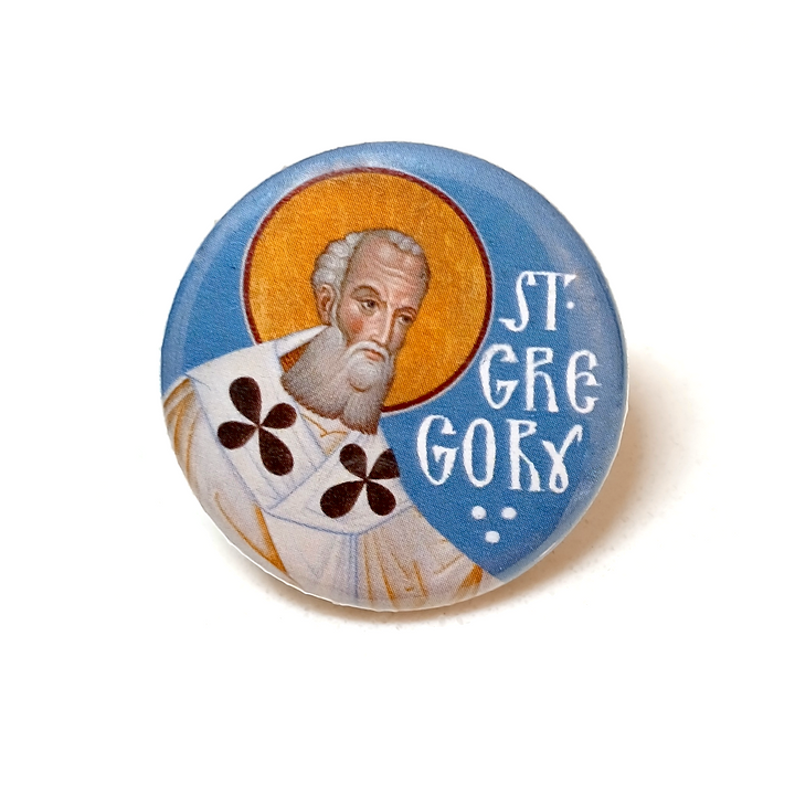 St. Gregory the Theologian - Icon Button