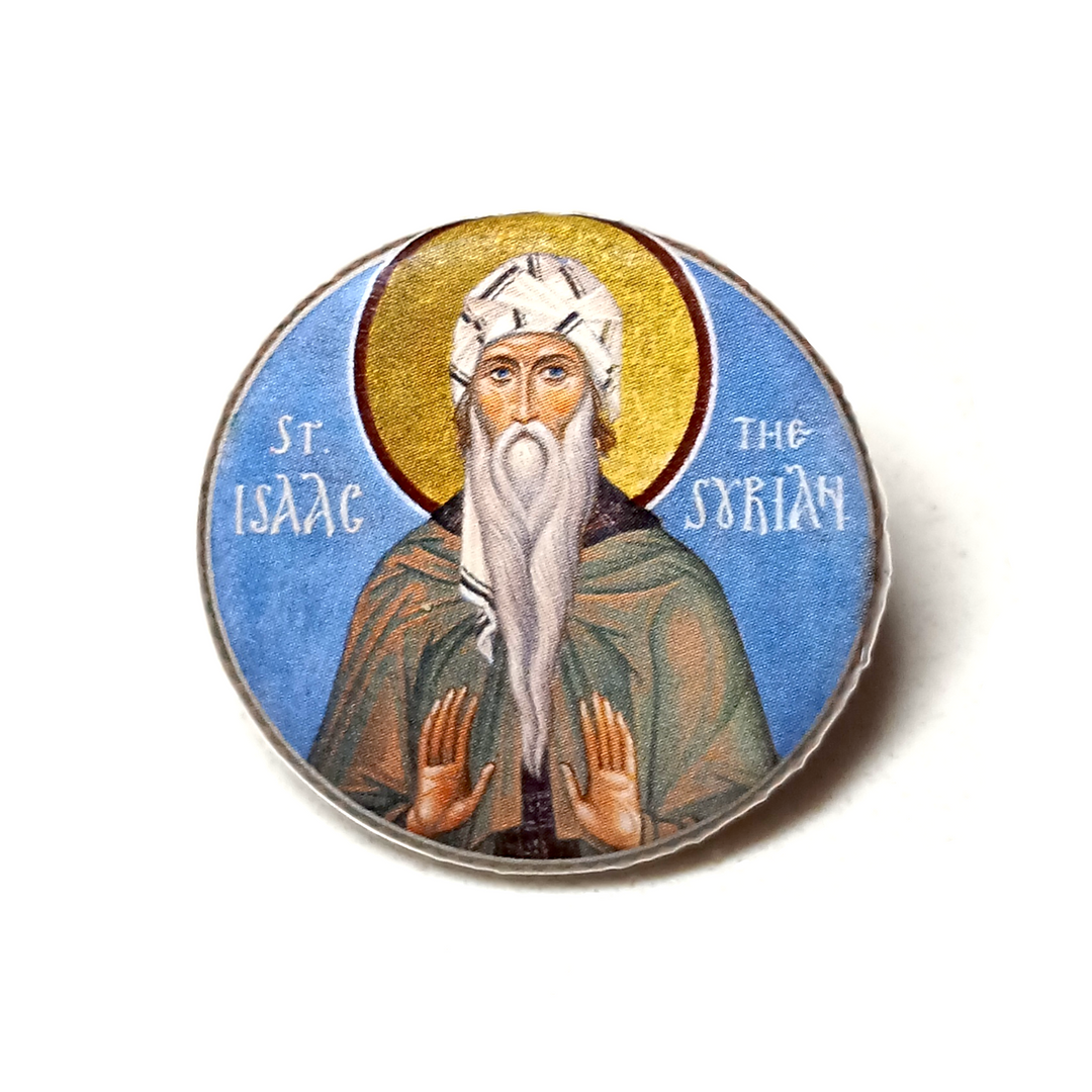 St. Isaac the Syrian - Icon Button