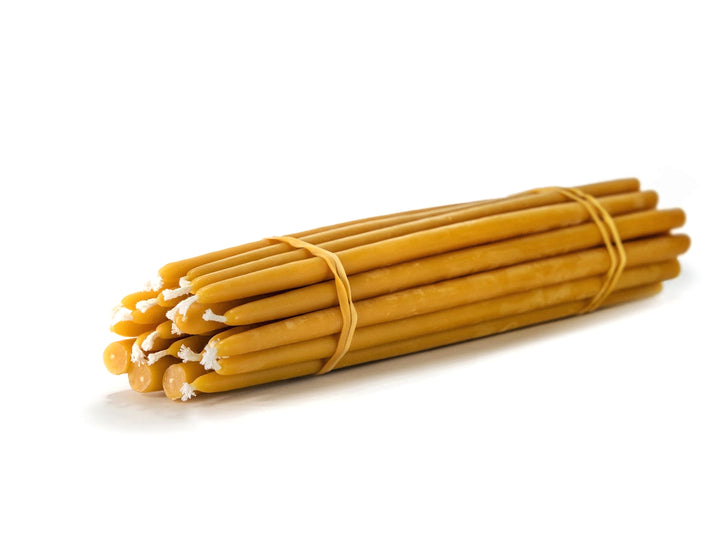 15 lb - (300-375 candles) - 11" Beeswax Candles - 7/16" Base (#1 Thick)