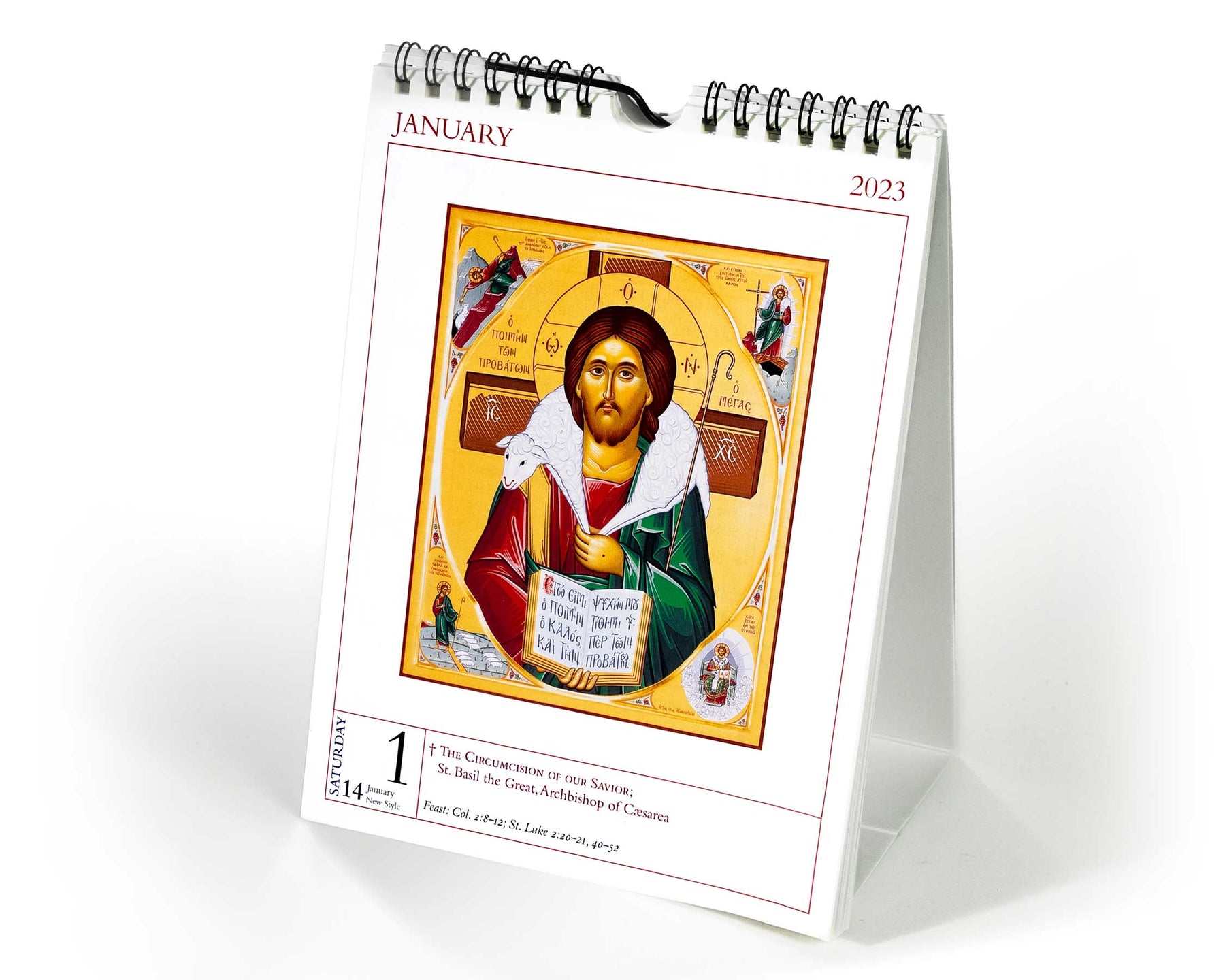 2024 Orthodox Julian Calendar (Old Calendar) Desk Calendar St. John