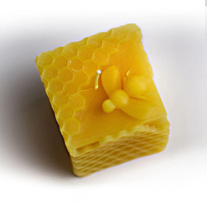 Honeycomb Bee Cube Candle