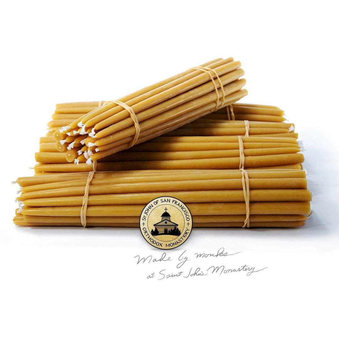 11" Beeswax Candles - 7/16" Base (#1 Thick)