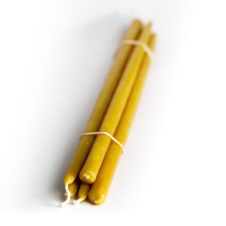 35 Lb - 17" Beeswax Candles - 3/4" Base (#5's Thick)