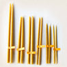 35 Lb - 14" Beeswax candles - 3/4" (#3's Thick)