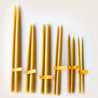 35 Lb - 17" Beeswax candles - 9/16" Base (#5's)