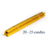 5 Lbs - 100% Pure Beeswax Tapers (#5's Thick)